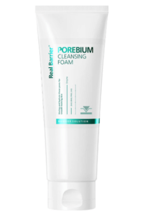 Энзимная пенка для глубокого очищения real barrier porebium cleansing foam 150 ml
