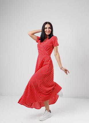 Легкое летнее платье на запах