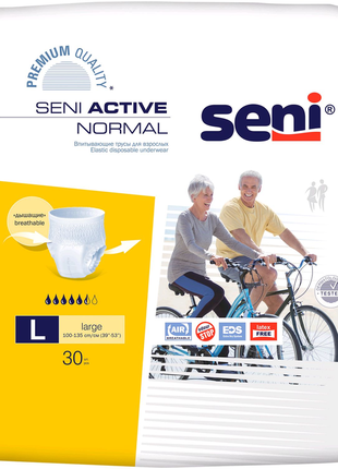 Підгузки-труси для дорослих seni (сені) active normal large