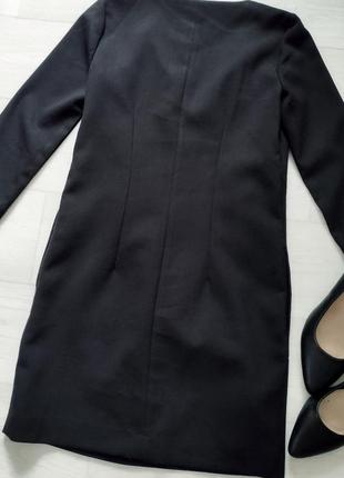 Чёрное плотное платье mango4 фото