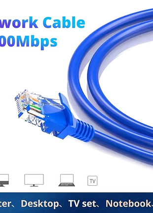 Патч корд, 1 м, cat 5e, кабель інтернет для роутера, пк, тв...