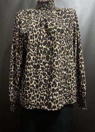 Леопардовая блузка трендовая блузка1 фото