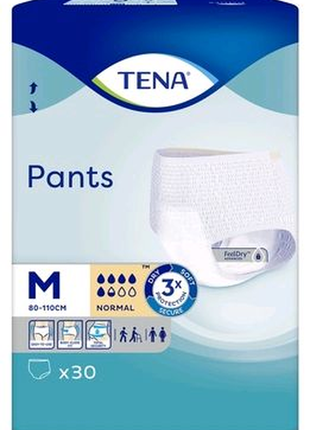 Труси-підгузки для дорослих tena pants normal medium, 30 шт.