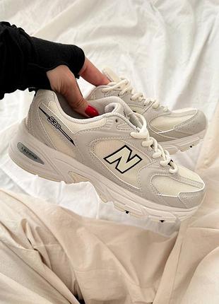 Женские кроссовки new balance 5️⃣3️⃣ 0️⃣ floral ink бежевые легкие