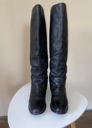 Сапоги трубы, сапоги высокие, сапоги трубы кожаные