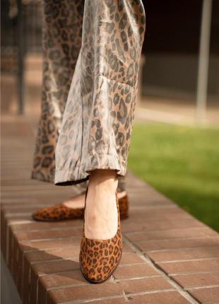 Балетки на дівчинку леопард