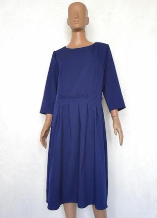 Снижка дня! нарядное платье темно-синего цвета 54 размер (48-й евроразмер).