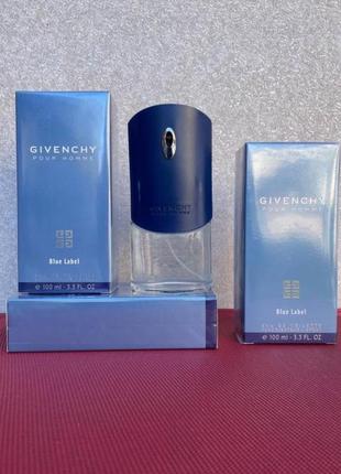 Givenchy pour home blue label туалетна вода 100 ml духі живанші пур хом блю синій лейб 100 мл чоловічий