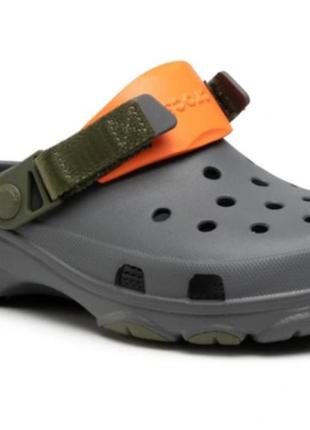 Крокси 46-47 сірі crocs all terrain clog крокс шльопки сабо шльопанці m10
