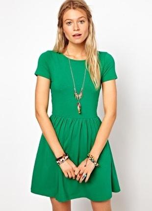 Базова темно-зелена сукня2 фото