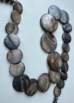 Кольє натуральний перламутр