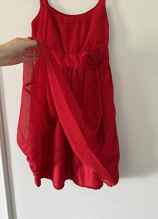 Красное платье s размер 2