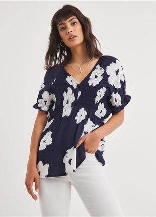 Новая блузка цветочный принт 56-58 размер