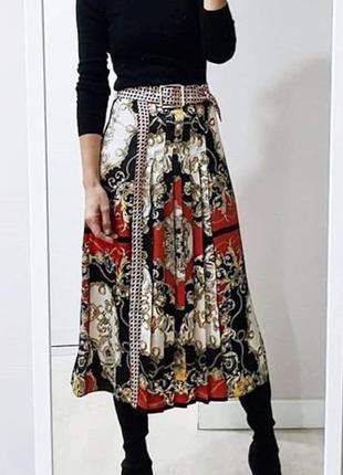 Zara юбки с принтом