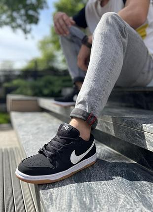 nike costume sb dunk black gum датки,черные, кроссы, кеды,найк