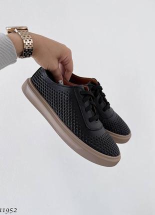 Мокасины кожаные