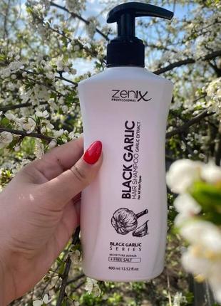 Шампунь з екстрактом чорного часника zenix, 400 мл