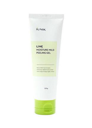 Зволожувальний пілінг-гель з лаймом iunik lime moisture mild peeling gel 120 ml