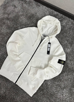 Stone island crewneck zip hoodie1 фото