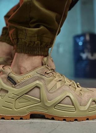Тактичні кросівки lowa койот з мембраною gore-tex 40