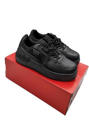 Жіночі кросівки nike air force 1 shadow чорні