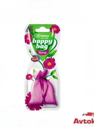Освежитель запах автомобильный блістер ароматизатор в машину для авто paloma happy bag flora1 фото