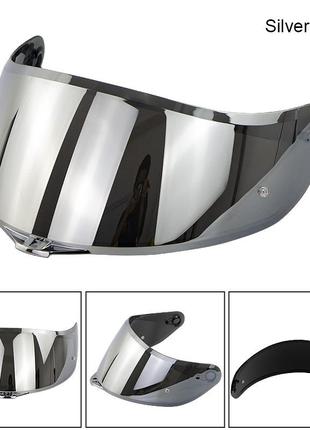 Змінне скло для шолома мотоцикліста сіре3 фото