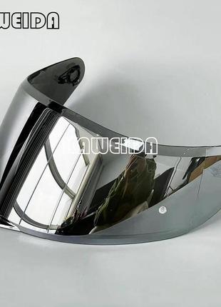 Змінне скло для шолома мотоцикліста сіре1 фото