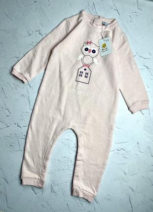 Теплий комбінезон чоловічок ромпер піжама fagottino