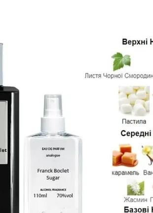 Franck boclet sugar 110 мл - духи унісекс (франк бокле сахар, цукор) дуже стійка парфумерія