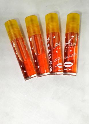 Масляные блески для губ с фруктовым ароматом апельсин yh beja vitamin c lip oil&gloss