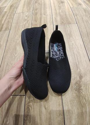 Фирменные мокасины кроссовки сетка skechers оригинал