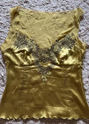 Кофточка, блузка шелк karen millen оригинал размер s,m