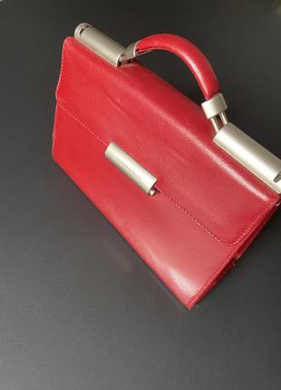 Сумка женская mandarina duck бордового цвета
