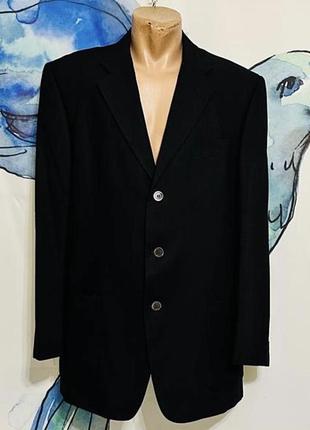 Оригинальный пиджак / блейзер valentino uomo черного цвета из натуральной шерсти