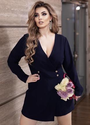 Комбинезон, комбинезон на запах шорты-юбка