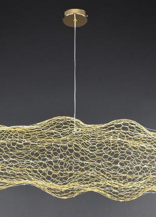 Люстра подвесная led 27652 золото 25-180х40х60 см.