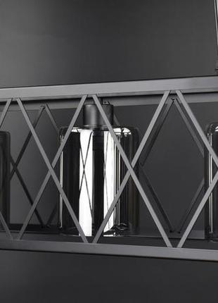 Люстра підвісна loft на 3 лампочки 26956 чорний 35-100х25х63 см.2 фото