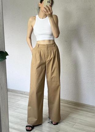 Брюки брюки палаццо в стиле zara