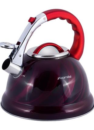Чайник із свистком kamille km-0690n 3 л
