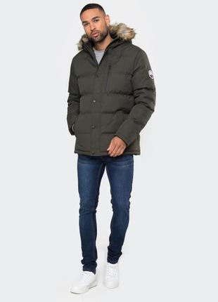 Парка чоловіча threadbare tbmd02966 l зелений