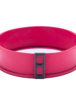 Форма силіконова кругла 26*7см зі скляним дном kamille 7757