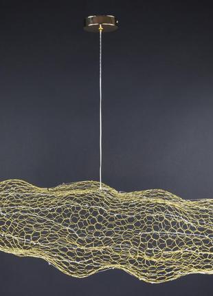 Люстра подвесная led 27656 золото 25-200х55х150 см.