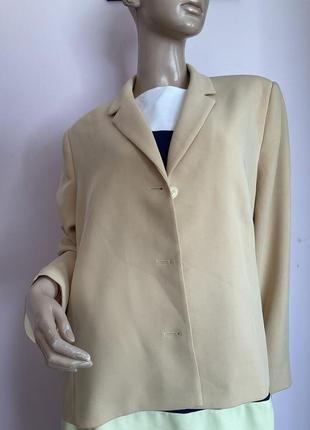 Якісний ніжний жакет морквяного кольору- батал/46/brend alexon