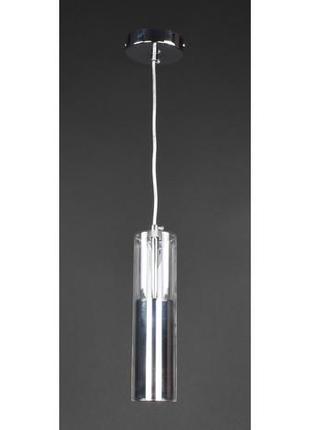 Люстра підвісна на 1 лампочку 27610 хром 30-200х10х10 см.