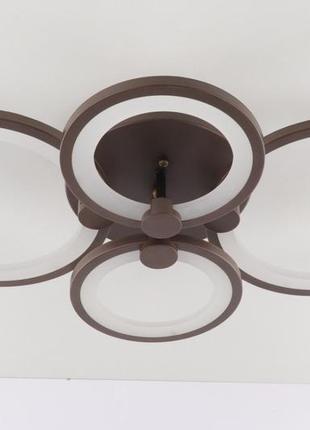 Люстра потолочная led с пультом 25587 коричневый 10х62х39 см.