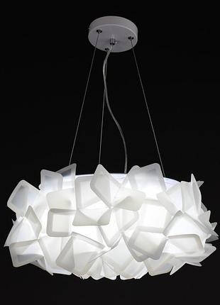 Люстра подвесная led 27626 белый 30-170х50х50 см.