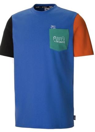 Футболка чоловіча puma mr doodle krokodillogga 530652 голубий regular fit