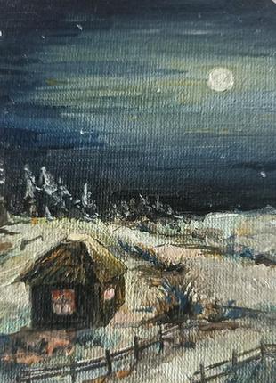 Картина масляными красками миниатюрная