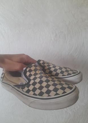 Слипоны ориг. vans в клетку
